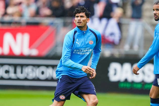2026-08-30 FC Utrecht v PSV Eindhoven - Dutch Vrienden Loterij Eredivisie UTRECHT, NETHERLANDS - AUGUST 30: Ricardo Pepi of PSV Eindhoven warms up during a Dutch Vrienden Loterij Eredivisie at Stadion Galgenwaard on August 30, 2026 in Utrecht, Netherlands. Utrecht Stadion Galgenwaard Netherlands Content not available for redistribution in The Netherlands directly or indirectly through any third parties. Copyright: xAndrexWeeningx
