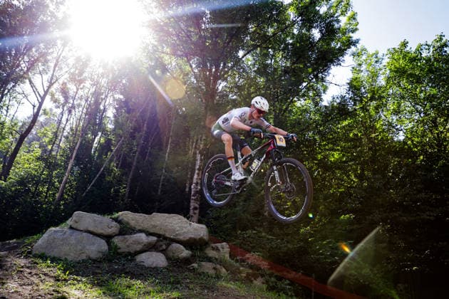 2026 UCI Mountain Bike World Championships Picture by Ed Sykes SWpix.com - 30 08 2026 - Cycling - 2026 UCI Mountain Bike World Championships - Val di Sole, Trentino, Italy - Cross-country Olympic (XCO) - Men Under-23 (U23) - Benjamin Kruger (Germany) Copyright: x xSWpix.comx(t axPhotographyxHubxLtd)xEdxSykes SWpix.comx SWP-3030-21386