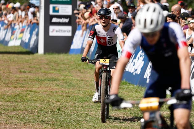 August 30, 2026, Daolasa di Commezzadura, Val di Sole Bikeland, 2026 UCI MTB World Championships Men s U23 XCO (Cross Country Olympic) – Nicolas Halter (6, SUI) finishes in third place in Daolasa di Commezzadura, Val di Sole Bikeland, Trento, Italy Copyright: xJustPictures.ch FrancescoxMinghettix jp-en-FrMi-_NG_0636