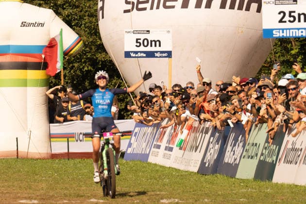 CYCLING - MTB - Mountain Biking - UCI MTB World Championships Photo by IPA ABACAPRESS.COM87929792 - Valentina Corvi (ITA) during the Women’s Under-23 Cross-Country Olympic race at the Val di Sole UCI Mountain Bike World Championships—DHI race at Val di Sole Downhill—on August 30, 2026. Val di Sole Italy  Copyright: xIPAxSport ABACAx