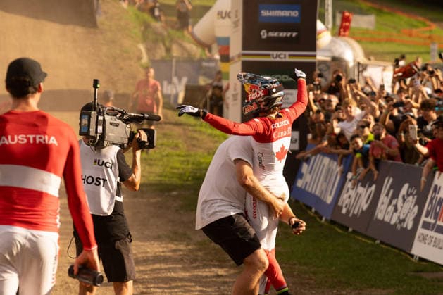 CYCLING - MTB - Mountain Biking - UCI MTB World Championships Photo by IPA ABACAPRESS.COM87930364 - Goldstone Jackson (CAN) during the Men s Elite Downhill race at the Val di Sole UCI Mountain Bike World Championships—the DHI race at Val di Sole Downhill—on August 29, 2026. Val di Sole Italy  Copyright: xIPAxSport ABACAx