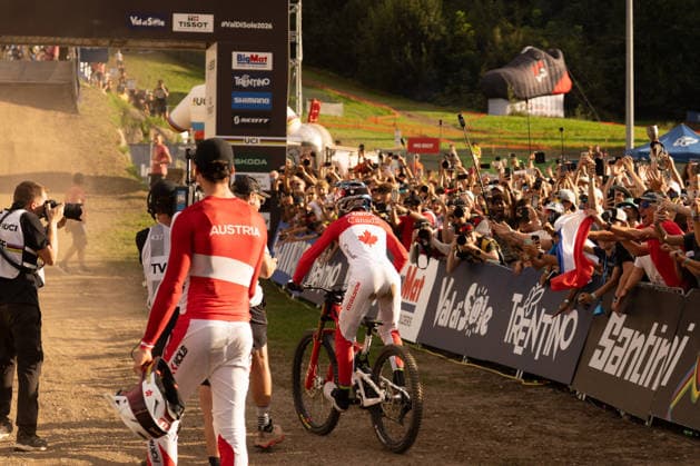 CYCLING - MTB - Mountain Biking - UCI MTB World Championships Photo by IPA ABACAPRESS.COM87930357 - Goldstone Jackson (CAN) during the Elite Men s Downhill race at the Val di Sole UCI Mountain Bike World Championships—the DHI race at Val di Sole Downhill—on August 29, 2026. Val di Sole Italy  Copyright: xIPAxSport ABACAx