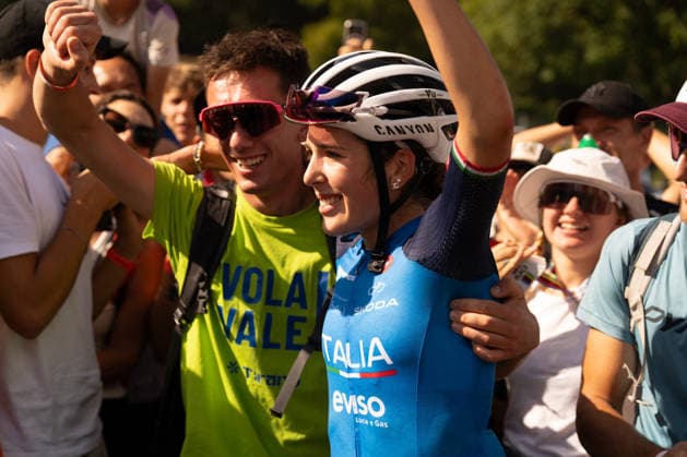 Cycling Photo by IPA ABACAPRESS.COM87930228 - Valentina Corvi (ITA) during the Women’s Under-23 Cross-Country Olympic race at the Val di Sole UCI Mountain Bike World Championships—DHI race at Val di Sole Downhill—on August 30, 2026. Val di Sole Italy  Copyright: xIPAxSport ABACAx