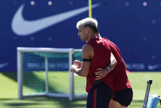 August 30, 2026, Sant Joan Despi, Barcelona, Spain: Pedri during the training day of FC Barcelona, Barca ahead the Spanish League, Laliga EA Sports, football match against Rayo Vallecano at Ciudad Esportiva Joan Gamper on August 30, 2026 in Sant Joan Despi, Barcelona, Spain. FC Barcelona Training And press conference, PK, Pressekonferenz - LaLiga EA Sports - ZUMAa181 20260830_zaa_a181_023 Copyright: xJavierxBorregox