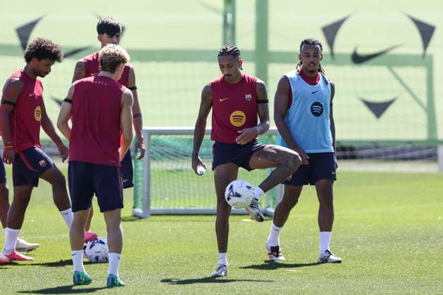 August 30, 2026, Sant Joan Despi, Barcelona, Spain: Raphinha during the training day of FC Barcelona, Barca ahead the Spanish League, Laliga EA Sports, football match against Rayo Vallecano at Ciudad Esportiva Joan Gamper on August 30, 2026 in Sant Joan Despi, Barcelona, Spain. FC Barcelona Training And press conference, PK, Pressekonferenz - LaLiga EA Sports - ZUMAa181 20260830_zaa_a181_024 Copyright: xJavierxBorregox