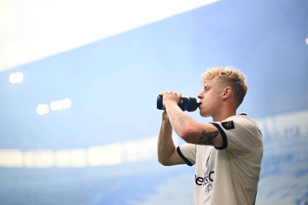 Club s Joaquin Seys is pictured before a soccer match between KAA Gent and Club Brugge, Sunday 30 August 2026 in Gent, on day 4 of the 2026-2027 Jupiler Pro League first division of the Belgian championship. KURTxDESPLENTER  x184734544x