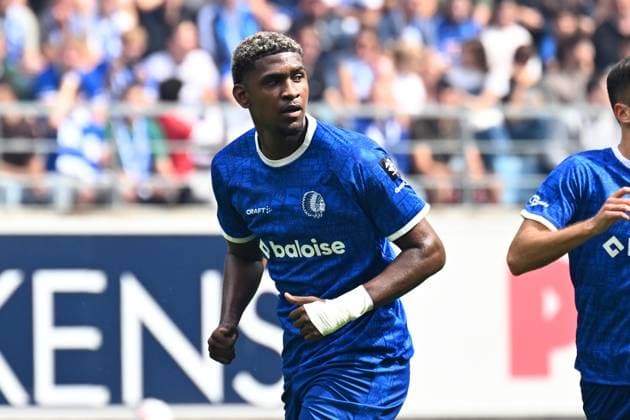 Gent s Josue Vergara is pictured during a soccer match between KAA Gent and Club Brugge, Sunday 30 August 2026 in Gent, on day 4 of the 2026-2027 Jupiler Pro League first division of the Belgian championship. KURTxDESPLENTER  x184735196x
