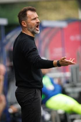 Club s head coach Ivan Leko pictured during a soccer match between KAA Gent and Club Brugge, Sunday 30 August 2026 in Gent, on day 4 of the 2026-2027 Jupiler Pro League first division of the Belgian championship. KURTxDESPLENTER  x184735869x