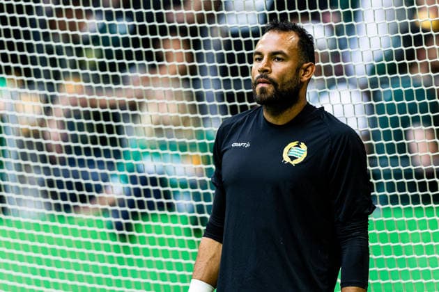 August 30, 2026: Halmstad goalkeeper Warner Hahn ahead of the Allsvenskan soccer match between AIK and Hammarby on August 30, 2026, in Stockholm  Copyright: CAISAxRASMUSSEN BB260830CR010