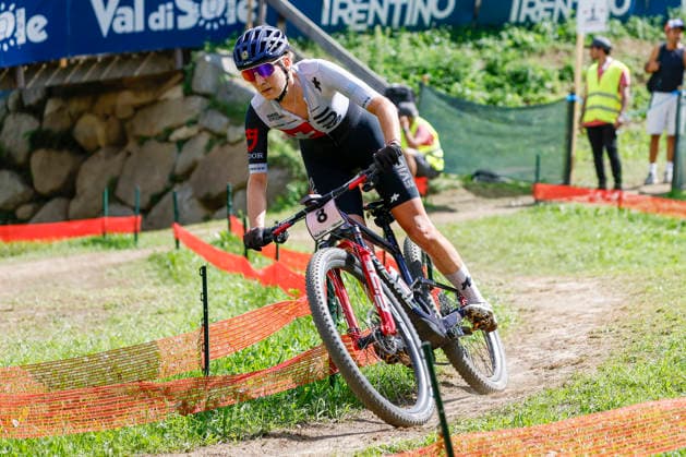 TRENTO, ITALY, AUGUST 30: Nicole Koller of Switzerland in action during the UCI Mountain Bike World Championships—Women s Elite Cross-Country World Championships—at Val di Sole on August 30, 2026, in Trento, Italy. Trento, Val di Sole, Trento, Italy Copyright: xJustPictures.ch FrancescoxMinghettix jp-en-EuSpIm-JP6_FRM_UCIWC_GRLXCO_30Aug_000221