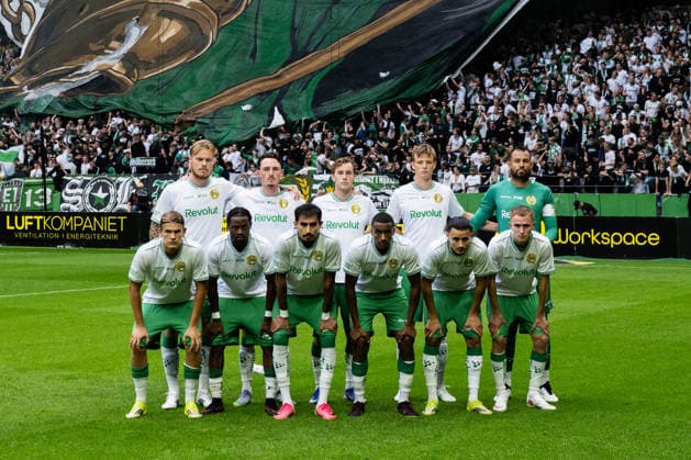260830 Hammarby s starting lineup for the Allsvenskan soccer match between AIK and Hammarby on August 30, 2026, in Stockholm  Copyright: JESPERxZERMAN BB260830JZ008
