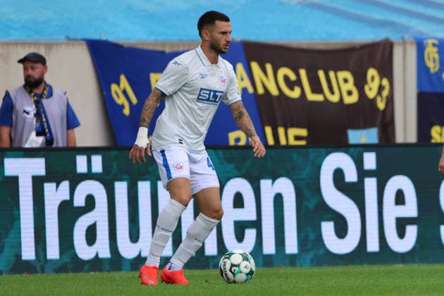 August 30, 2026, Soccer, Men s, 3rd Division, 2026–2027 Season, 1. FC Saarbrücken vs. FC Hansa Rostock, Leon Dajaku, Hansa Rostock, Saarbrücken, Ludwigsparkstadion, Saarland, Germany, DEU Copyright: xSebastianxBachx