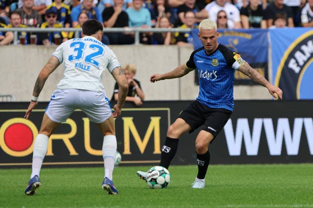 August 30, 2026, Soccer, Men s, 3rd Division, 2026–2027 Season, 1 FC Saarbrücken vs. FC Hansa Rostock, Florian Pick (1 FC Saarbrücken), Niklas Kölle (Hansa Rostock), Saarbrücken, Ludwigsparkstadion, Saarland, Germany (DEU) Copyright: xSebastianxBachx