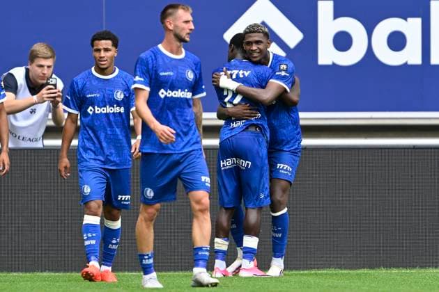 KAA Gent v Club Brugge - Jupiler Pro League GENT, BELGIUM - AUGUST 30 : Vergara Josue forward of KAA Gent celebrates scoring a goal during the Jupiler Pro League match between KAA Gent and Club Brugge on August 30, 2026 in Gent, Belgium, 30 08 2026 Gent Belgium  Copyright: xDhax