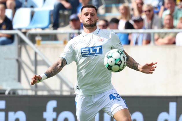 August 30, 2026, xrekx, Soccer 3rd Division, 1. FC Saarbrücken vs. Hansa Rostock, Leon Dajaku, FC Hansa Rostock, Saarbrücken