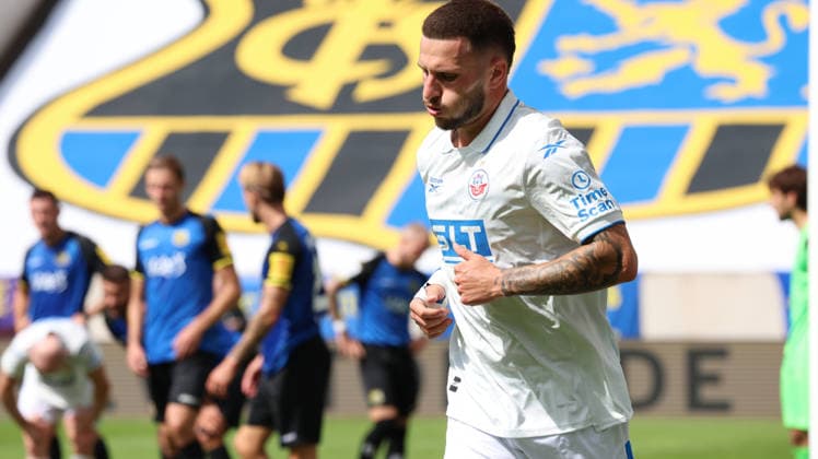 August 30, 2026, xrekx, Soccer 3rd Division, 1. FC Saarbrücken vs. Hansa Rostock, Leon Dajaku, FC Hansa Rostock, Saarbrücken