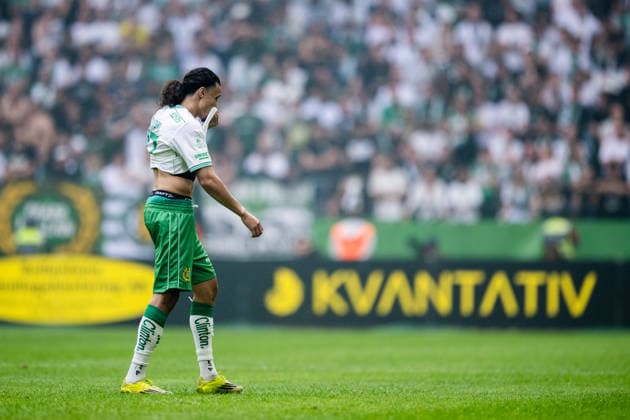 August 30, 2026: Hammarby s Amin Boudri leaves the field during the Allsvenskan soccer match between AIK and Hammarby in Stockholm  Copyright: JESPERxZERMAN BB260830JZ026