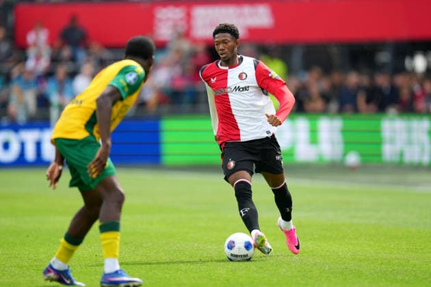 Eredivisie: Feyenoord Rotterdam v ADO Den Haag Rotterdam - Gaoussou Diarra of Feyenoord Rotterdam dribbles during the fourth competition round of the 2026 2027 Eredivisie season. The match is set between Feyenoord Rotterdam and ADO Den Haag at De Kuip on 30 August 2026 in Rotterdam, The Netherlands. (Hero Images Yannick Verhoeven) Copyright: xYannickxVerhoevenx