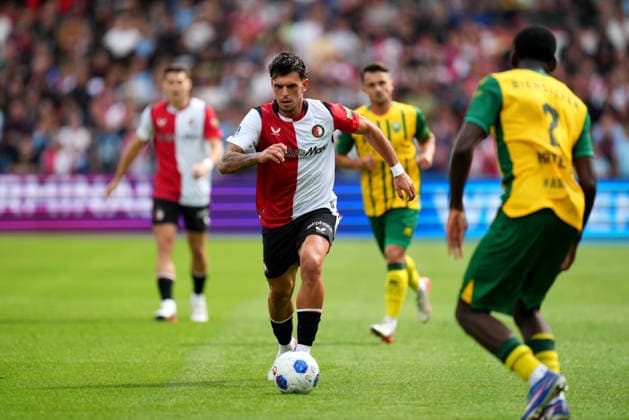 Eredivisie: Feyenoord Rotterdam v ADO Den Haag Rotterdam - Javier Lopez of Feyenoord Rotterdam dribbles during the fourth competition round of the 2026 2027 Eredivisie season. The match is set between Feyenoord Rotterdam and ADO Den Haag at De Kuip on 30 August 2026 in Rotterdam, The Netherlands. (Hero Images Yannick Verhoeven) Copyright: xYannickxVerhoevenx