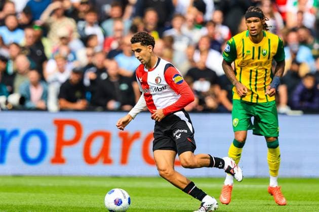 ROTTERDAM , 30-08-2026. Stadion de Kuip , season 2026 2027 , Dutch Eredivisie Football , match between Feyenoord and ADO Den Haag , picture shows, Oussama Targhalline Feyenoord - ADO  x206243953x Copyright: