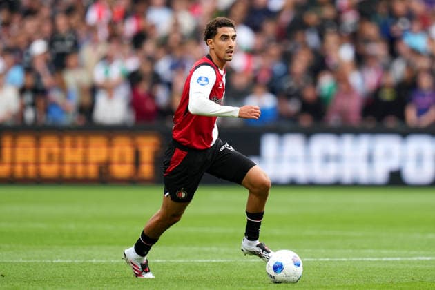 Eredivisie: Feyenoord Rotterdam v ADO Den Haag Rotterdam - Oussama Targhalline of Feyenoord Rotterdam dribbles during the fourth competition round of the 2026 2027 Eredivisie season. The match is set between Feyenoord Rotterdam and ADO Den Haag at De Kuip on 30 August 2026 in Rotterdam, The Netherlands. (Hero Images Yannick Verhoeven) Copyright: xYannickxVerhoevenx