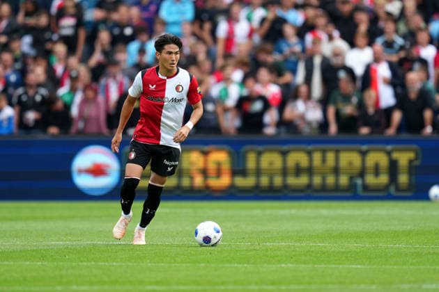 Eredivisie: Feyenoord Rotterdam v ADO Den Haag Rotterdam - Tsuyoshi Watanabe of Feyenoord Rotterdam dribbles during the fourth competition round of the 2026 2027 Eredivisie season. The match is set between Feyenoord Rotterdam and ADO Den Haag at De Kuip on 30 August 2026 in Rotterdam, The Netherlands. (Hero Images Yannick Verhoeven) Copyright: xYannickxVerhoevenx
