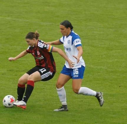 August 30, 2026, Hänsch Arena, Meppen, GER, 2. Bundesliga Women: SV Meppen vs. Eintracht Frankfurt II, Rahel Lang SV Meppen 16 DFL REGULATIONS PROHIBIT ANY USE OF PHOTOGRAPHS AS IMAGE SEQUENCES AND OR QUASI-VIDEO Meppen, Lower Saxony, Hänsch Arena