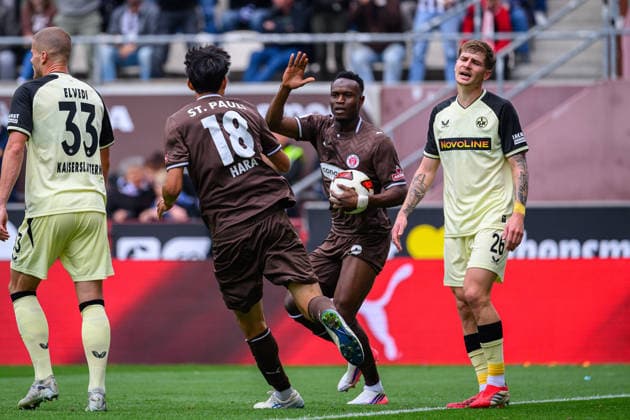 Fußball I Saison 2026-2027 I 2. Bundesliga I 3. Spieltag I FC St. Pauli - 1. FC Kaiserslautern I 30.08.2026 Tor, Abdoulie Ceesay (9, FC St. Pauli) Hamburg Millerntor-Stadion Hamburg Deutschland *** Soccer 2026–2027 Season 2. Bundesliga Matchday 3 FC St. Pauli vs. FC Kaiserslautern August 30, 2026 Goal by Abdoulie Ceesay (9 ), FC St. Pauli, Millerntor Stadium, Hamburg, Germany Copyright: xLobecax xHenningxRohlfsx