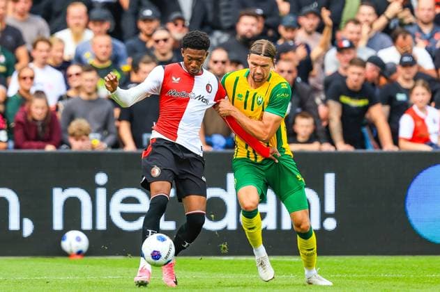 ROTTERDAM , 30-08-2026. Stadion de Kuip , season 2026 2027 , Dutch Eredivisie Football , match between Feyenoord and ADO Den Haag , picture shows, Gaoussou Diarra, Pascal Mulder and Sandra PerkoviÄ‡ Feyenoord - ADO  x206244576x Copyright: