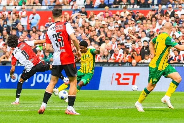 ROTTERDAM , 30-08-2026. Stadion de Kuip , season 2026 2027 , Dutch Eredivisie Football , match between Feyenoord and ADO Den Haag , picture shows, Nigel Thomas Feyenoord - ADO  x206244590x Copyright: