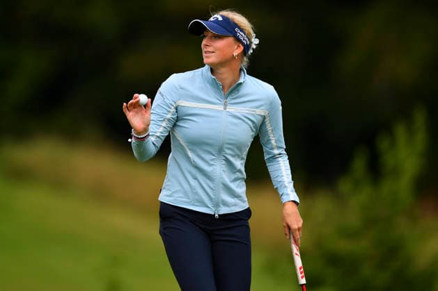 KPMG Women s Irish Open Louise Rydqvist (SWE) celebrates making a putt during the KPMG Women s Irish Open at The K Club Hotel and Golf Club, Straffan, County Kildare, Ireland 30 08 2026 UK Newspapers OUT Copyright: xJohnxCrothersx FIL-23864-0006