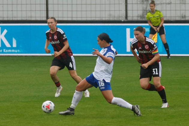 August 30, 2026, Hänsch Arena, Meppen, GER, 2. Bundesliga, Women: SV Meppen vs. Eintracht Frankfurt II, Rahel Lang SV Meppen 16 DFL REGULATIONS PROHIBIT ANY USE OF PHOTOGRAPHS AS IMAGE SEQUENCES AND OR QUASI-VIDEO Meppen Lower Saxony Hänsch Arena