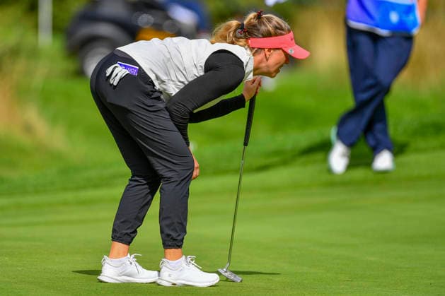 KPMG Women s Irish Open Noora Komulainen (FIN) reads a putt during the KPMG Women s Irish Open at The K Club Hotel and Golf Club, Straffan, County Kildare, Ireland 30 08 2026 UK Newspapers OUT Copyright: xJohnxCrothersx FIL-23864-0011