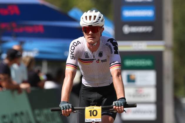 Mountain Bike Cycling World Championships UCI 2026 Pierre Teyssot MAXPPP ; Mountain Bike Cycling World Championships UCI 2026 in Commezzadura on August 30, 2026. Men Under 23 Race, in action Benjamin Kruger (GER) Pierre Teyssot Maxppp Commezzadura Trentino Italy  Copyright: xMAXPPPxPierrexTeyssotx TEY27681 TEY27681