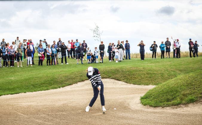 2026 KPMG Women s Irish Open, The K Club, Kildare 30 8 2026 Leona Maguire of Ireland on the 3rd hole Leona Maguire 30 8 2026  Copyright: xx ISS_1327