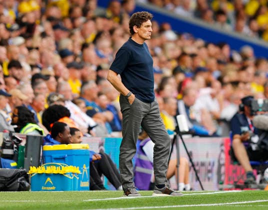 Leeds, England, 30th August 2026. Keith Andrews manager of Brentford during the Leeds United vs Brentford Premier League match at Elland Road, Leeds. Picture credit should read: James Baylis Sportimage EDITORIAL USE ONLY. No use with unauthorised audio, video, data, fixture lists, club league logos or live services. Online in-match use limited to 120 images, no video emulation. No use in betting, games or single club league player publications. SPI_010_JB_Leeds_Brentford SPI-4950-0010