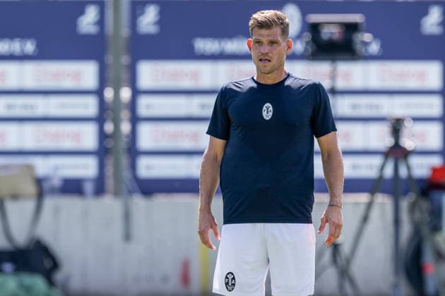 Florian Niederlechner, TSV 1860 Munich, No. 7 during warm-ups (GER), TSV 1860 Munich vs. TSV Landsberg 1882, soccer, Bavarian Regional League, Matchday 6, 2026–2027 season, August 30, 2026 DFL DFB regulations prohibit any use of photographs as image sequences and or quasi-video. Photo: HMB Media, Heike Feiner Copyright: HMBxMedia HeikexFeiner