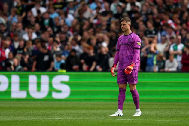 Eredivisie: Feyenoord Rotterdam v ADO Den Haag Rotterdam - Goalkeeper Tjark Ernst of Feyenoord Rotterdam during the fourth competition round of the 2026 2027 Eredivisie season. The match is set between Feyenoord Rotterdam and ADO Den Haag at De Kuip on 30 August 2026 in Rotterdam, The Netherlands. Copyright: xYannickxVerhoevenx