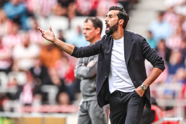 Premier League: Sunderland v Fulham Alvaro Arbeloa manager of Fulham reacts during the Premier League match Sunderland vs Fulham at Stadium Of Light, Sunderland, United Kingdom on 30 August 2026 (Photo by Alfie Cosgrove News Images) Sunderland Stadium Of Light Tyne and Wear United Kingdom Copyright: xAlfiexCosgrove NewsxImagesx