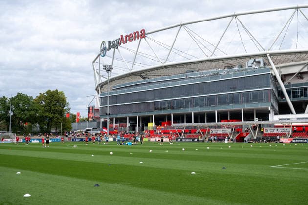 Blick in das Ulrich Haberland Stadion hinter der BayArena. Bayer 04 Leverkusen vs. VfL Wolfsburg, Fussball, Frauen Bundesliga, 02. Spieltag, Saison 2026 2027, 30.08.2026 DFL DFB Regulations prohibit any use of Photographs as image sequences and or Quasivideo Bayer 04 Leverkusen vs. VfL Wolfsburg, Fussball, Frauen Bundesliga, 02. Spieltag, Saison 2026 2027, 30.08.2026 Leverkusen *** View of the Ulrich Haberland Stadium behind the BayArena: Bayer 04 Leverkusen vs. VfL Wolfsburg, Soccer, Women s Bundesliga, Matchday 2, 2026–2027 Season, August 30, 2026 DFL DFB regulations prohibit any use of photographs as image sequences and or quasi-video Bayer 04 Leverkusen vs. VfL Wolfsburg, soccer, Women’s Bundesliga, Matchday 2, 2026–2027 season, August 30, 2026, Leverkusen Copyright: xEibner-Pressefoto ThomasxHaeslerx EP_THR