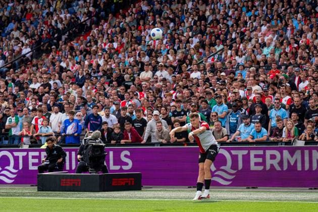 ROTTERDAM , 30-08-2026 , Stadium feijenoord De Kuip , season 2025 2026 , Dutch Eredivisie football , match between Feyenoord and ADO Den Haag , picture shows Feyenoord player Mika Marmol Feyenoord - ADO  x206245827x Copyright:
