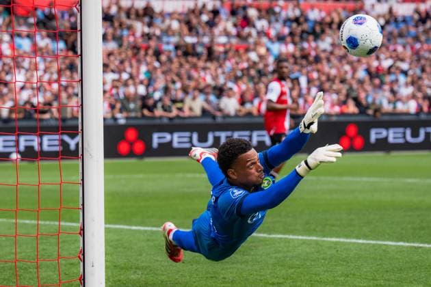 ROTTERDAM , 30-08-2026 , Stadium feijenoord De Kuip , season 2025 2026 , Dutch Eredivisie football , match between Feyenoord and ADO Den Haag , picture shows ADO Player Kilian Nikema Feyenoord - ADO  x206245844x Copyright: