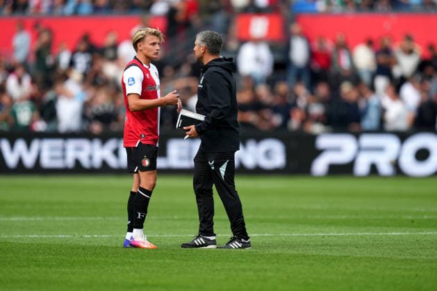 Eredivisie: Feyenoord Rotterdam v ADO Den Haag Rotterdam - Sem Steijn of Feyenoord Rotterdam, Assistent Coach Said Bakkati of Feyenoord Rotterdam during the fourth competition round of the 2026 2027 Eredivisie season. The match is set between Feyenoord Rotterdam and ADO Den Haag at De Kuip on 30 August 2026 in Rotterdam, The Netherlands. Copyright: xYannickxVerhoevenx