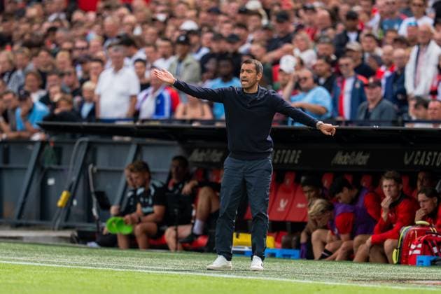 ROTTERDAM , 30-08-2026 , Stadium feijenoord De Kuip , season 2025 2026 , Dutch Eredivisie football , match between Feyenoord and ADO Den Haag , picture shows Feyenoord head coach Giovanni van Bronckhorst Feyenoord - ADO  x206245870x Copyright: