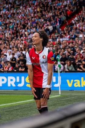 ROTTERDAM , 30-08-2026 , Stadium feijenoord De Kuip , season 2025 2026 , Dutch Eredivisie football , match between Feyenoord and ADO Den Haag , picture shows Feyenoord player Gjivai Zechiel Feyenoord - ADO  x206245890x Copyright: