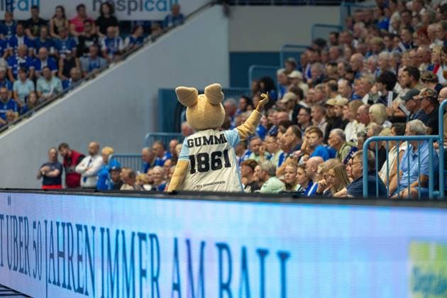 Gummi, VfL Gummersbach vs. SC Magdeburg, Opel Handball Bundesliga, Men, Matchday 1, August 30, 2026, Gummersbach, North Rhine-Westphalia, Germany Copyright: xkolbert-press MartinxWdziecznyx