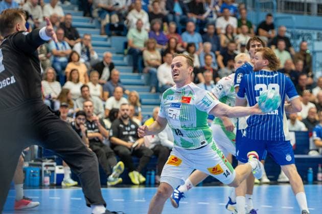 Omar Ingi Magnusson, backcourt, SC Magdeburg 14, 30 VfL Gummersbach vs. SC Magdeburg, Opel Handball Bundesliga, Men, Matchday 1, August 30, 2026, Gummersbach, North Rhine-Westphalia, Germany Copyright: xkolbert-press MartinxWdziecznyx