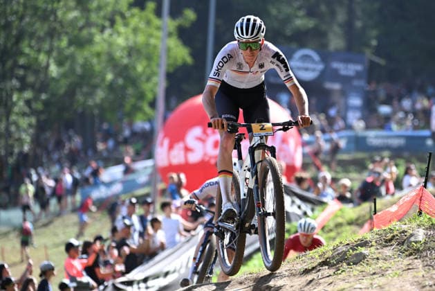 XCO Olympic Cross-Country - Under 23 Men (2) Paul Schehl of Germany competes during UCI MTB World Championship, WM, Weltmeisterschaft - Val di Sole 2026 - XCO Olympic Cross-Country - Men Under 23 category race on August 30, 2026 Val di Sole, Trento Italy. Commezzadura Trentino Italy  Copyright: xRobertoxTommasinix originalFilename:tommasini-ucimtbwo260830_npZxV.jpg