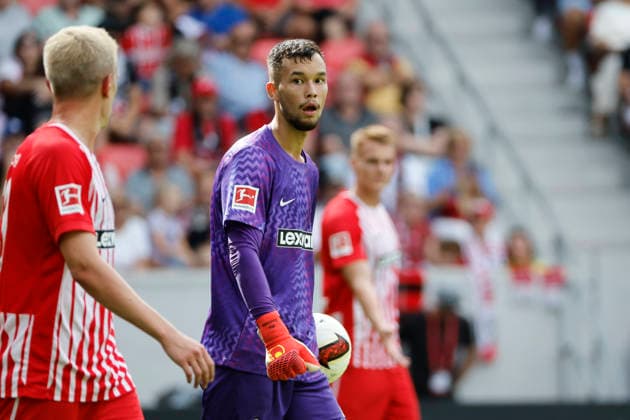 Mio Backhaus (SC Freiburg, 01) , Deutschland, Fussball, 1. Bundesliga, 1.Spieltag, 2026 2027, SC Freiburg vs. SV Werder Bremen, 30.08.2026, Freiburg im Breisgau Europa-Park Stadion Deutschland *** Mio Backhaus, SC Freiburg, 01, Germany, Soccer, Bundesliga 1, Matchday 1, 2026–2027, SC Freiburg vs. SV Werder Bremen, August 30, 2026, Freiburg im Breisgau, Europa-Park Stadium, Germany Copyright: xGrantxHubbsx
