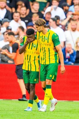ROTTERDAM , 30-08-2026. Stadion de Kuip , season 2026 2027 , Dutch Eredivisie Football , match between Feyenoord and ADO Den Haag , picture shows, Pascal Mulder, Sekou Sylla scores Feyenoord - ADO  x206246402x Copyright:
